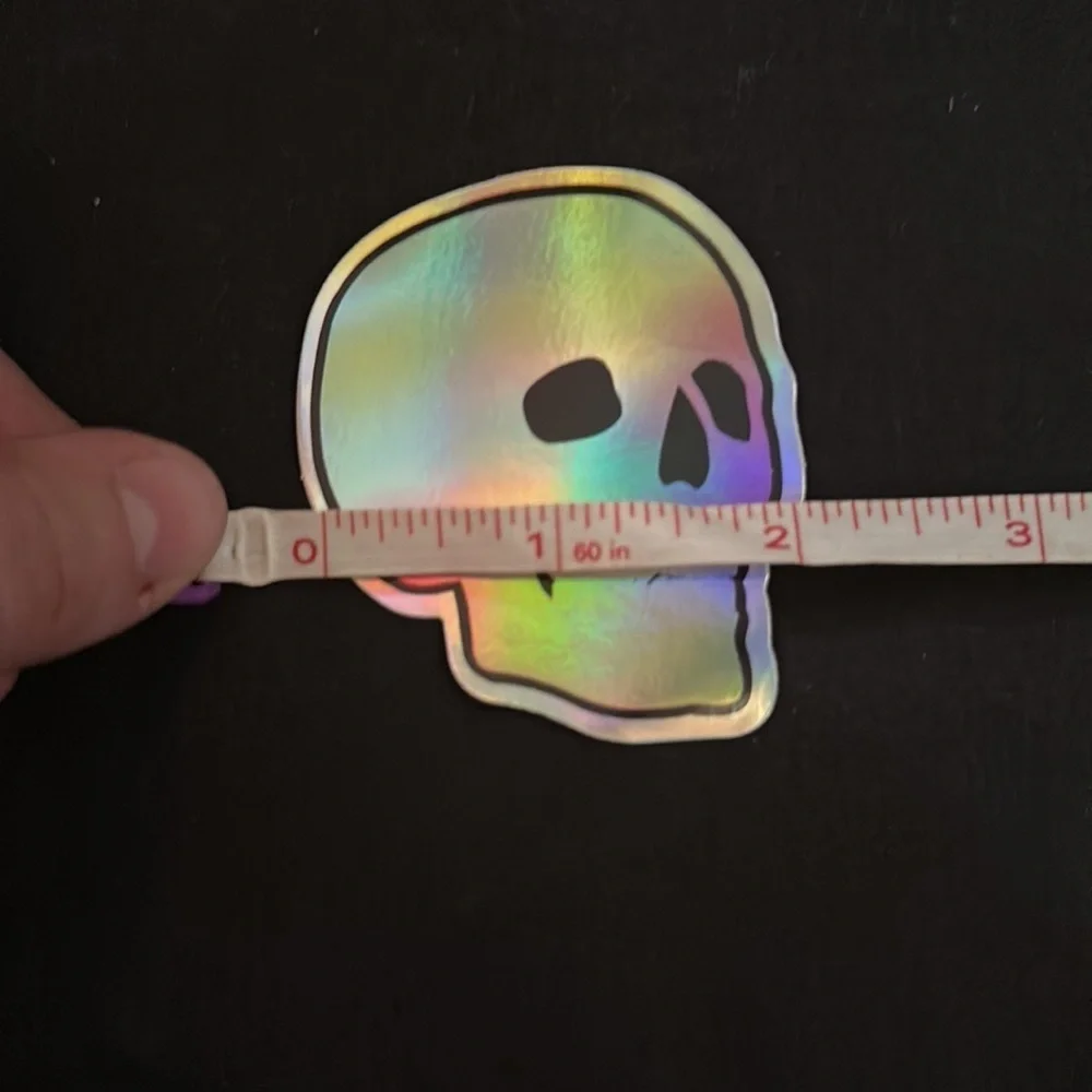 N/A holographic skull